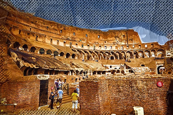 Store Antikke Colosseum Kunst Fotografering Coliseum - Stock-foto