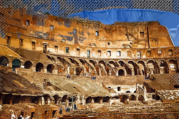 Büyük Antika Colosseum Sanat Fotoğrafçılığı Kolezyumu — Stok fotoğraf