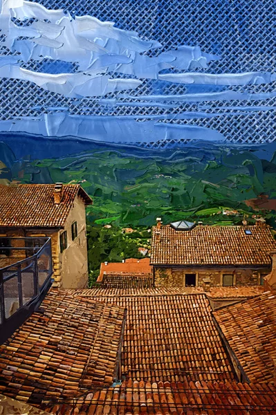 San Marino Arte Fotografía — Foto de Stock