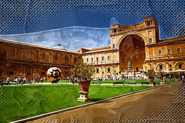 Vatikánská Umělecká Fotografie Řím Itálie Pohled — Stock fotografie
