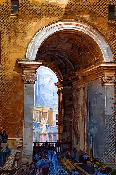 Vatikan Sanat Fotoğrafçılığı Roma Talya Görünümü — Stok fotoğraf