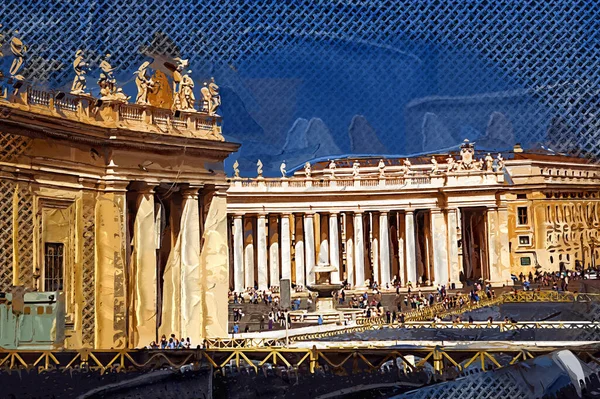Vaticaanse Kunst Fotografie Rome Italië Uitzicht — Stockfoto