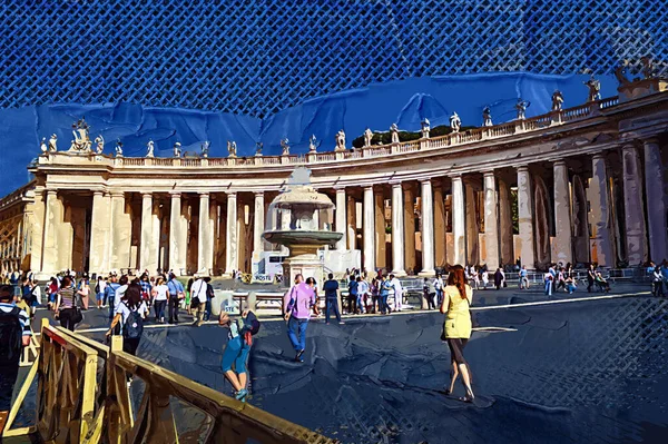 Vaticaanse Kunst Fotografie Rome Italië Uitzicht — Stockfoto