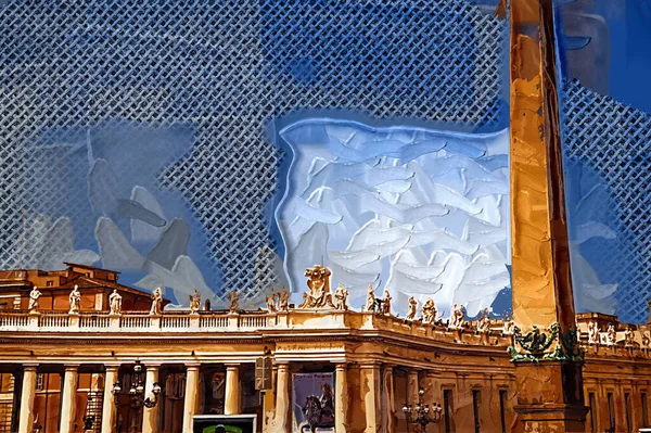 Vaticano Arte Fotografia Roma Itália Vista — Fotografia de Stock
