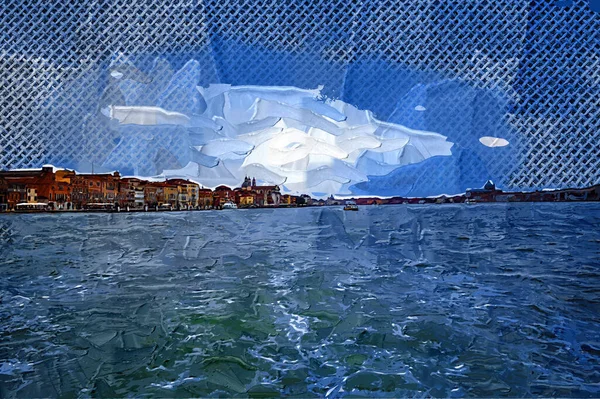 Βενετία Λιμάνι Βάρκες Πλοία Ιταλία Ρετρό Αντίκες — Φωτογραφία Αρχείου