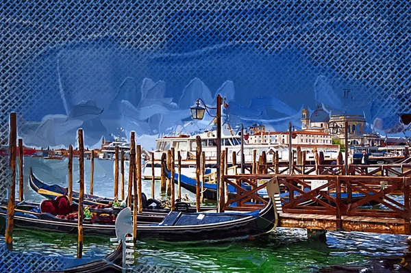 Венеція Вид Великий Канал Базиліку Сан Марія Делла Італія — стокове фото