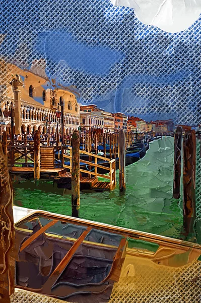 Venise Vue Sur Grand Canal Basilique Santa Maria Della Italie — Photo