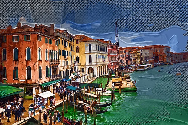 Isla Murano Venecia Italia Vista Sobre Canal Con Barco —  Fotos de Stock