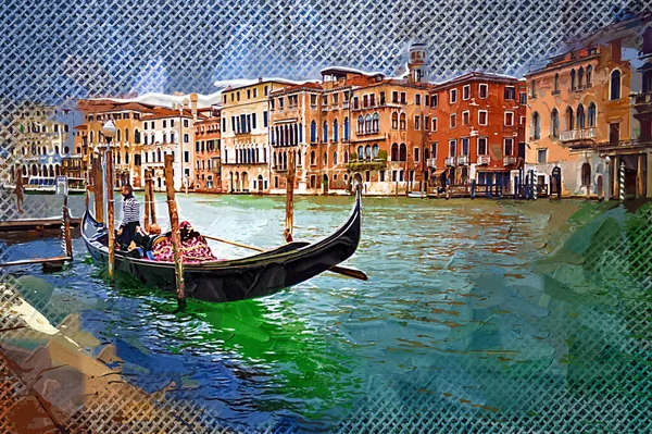 Island Murano Venice Italy View Canal Boat — Stock Photo, Image