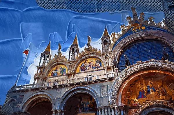 Базилика Святого Марка Базилика Сан Марко Венеции Италия — стоковое фото