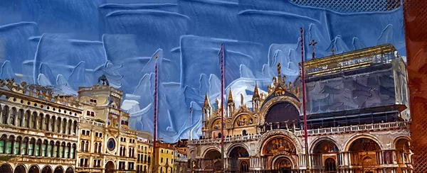 Bottom View Saint Mark Basilica Basilica San Marco Venice Italy — Stock Photo, Image