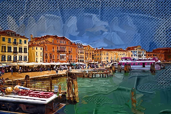 Venice View Cityline Sea Buildings Italy — Stock Photo, Image
