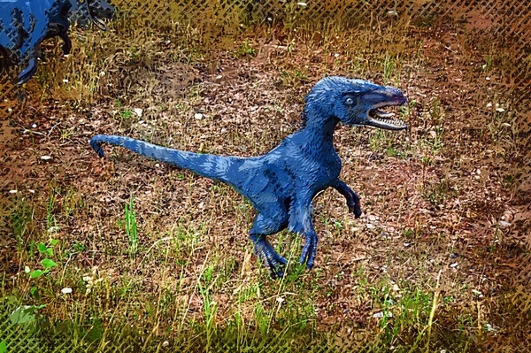 Park Dinosaurier Dinosaurie Naturens Bakgrund Leksaksdinosaurier Nöjesparken — Stockfoto