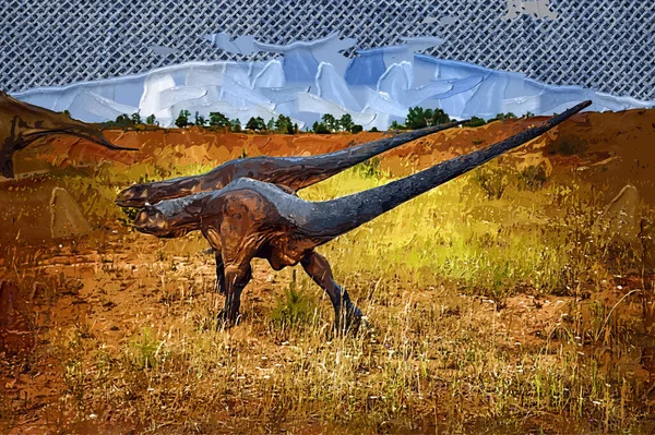 Megalossauro Dinossauro Do Período Jurássico Ilustração Stock