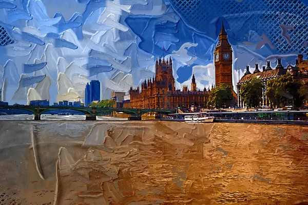 Grote Ben Huizen Van Het Parlement London — Stockfoto