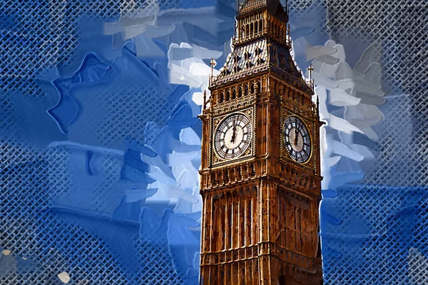 Stora Ben Och Hus Parlamentet London Storbritannien — Stockfoto