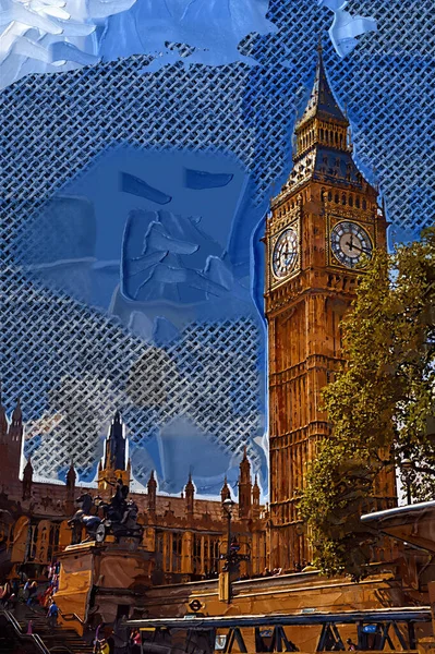 Велика Лава Будинки Парламенту Лондон Великобританія — стокове фото