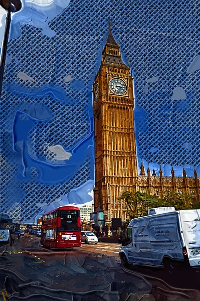 大きなベンと議会 ロンドン 英国の家は — ストック写真
