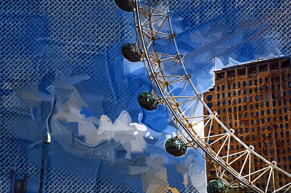 London Eye Millenium Wheel Regno Unito Europa — Foto Stock