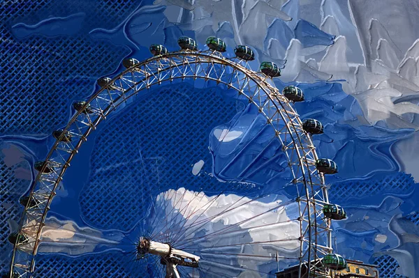 London Eye Millenium Wheel Ngiltere Avrupa — Stok fotoğraf