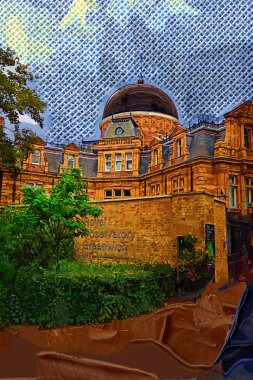 Londra, İngiltere 'deki Kraliyet Gözlemevi Greenwich