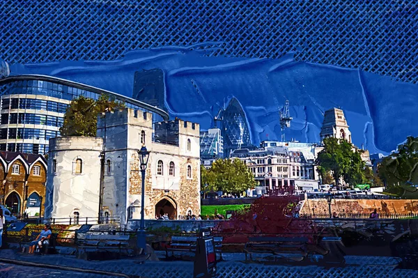 Skyline Londra Tower Bridge Londra — Foto Stock