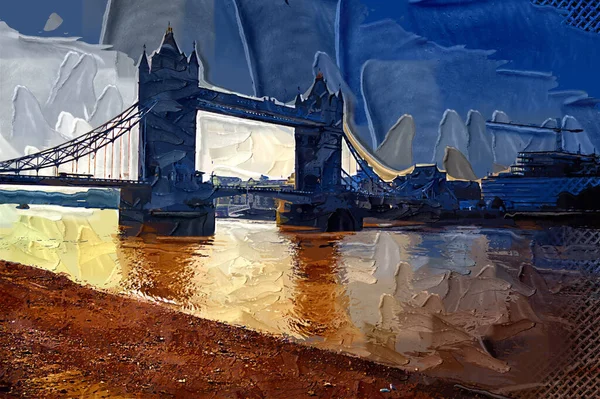 Londen Stadsgezicht Panorama Met River Thames Tower Bridge Tower London — Stockfoto