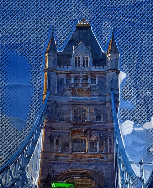 Londýnské Panorama River Thames Tower Bridge Tower London — Stock fotografie