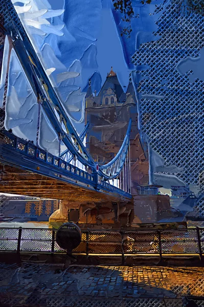 Panorama Paysage Urbain Londres Avec Pont Tamise Tour Londres — Photo