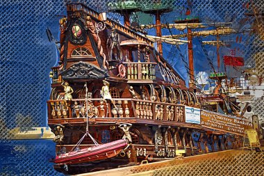 Liman fotoğrafçılığında Gdynia korsan gemisi