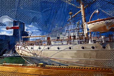 Liman fotoğrafçılığında Gdynia Yelkenli Fırkateyni