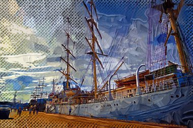 Liman fotoğrafçılığında Gdynia Yelkenli Fırkateyni