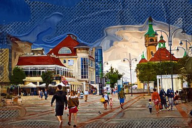 Sopot 'un güzel mimarisi, Polonya