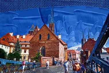 Wroclaw, Polonya 'nın en çok Tumski' sine Aşıklar, Katedral veya Yeşil Köprü de denir. Meşhur Polonyalı turizm merkezi