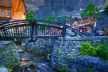 Krupowki Caddesi, Zakopane 'de. Polonya, tatry, tatra