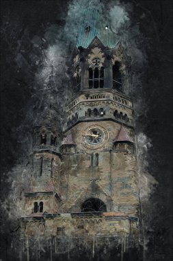 Berlin sanat eskizi çizimi eğlenceli tasarım antika retro