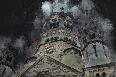 Berlin sanat eskizi çizimi eğlenceli tasarım antika retro