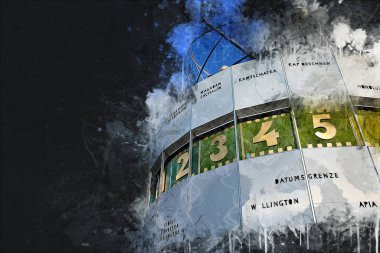 Berlin sanat eskizi çizimi eğlenceli tasarım antika retro