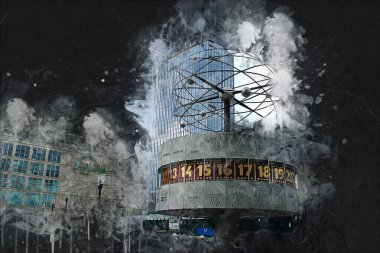 Berlin sanat eskizi çizimi eğlenceli tasarım antika retro