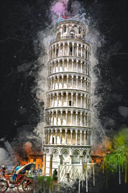 Roma İtalya sanatı eskiz çizimi eğlenceli tasarım antika retro