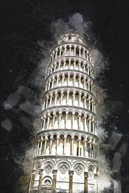 Roma İtalya sanatı eskiz çizimi eğlenceli tasarım antika retro