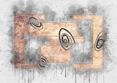 soyut renk tasarımı sanat illüstrasyonu