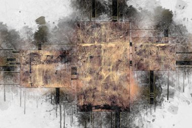 soyut renk tasarımı sanat illüstrasyonu