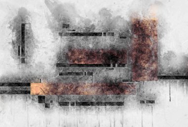 soyut renk tasarımı sanat illüstrasyonu