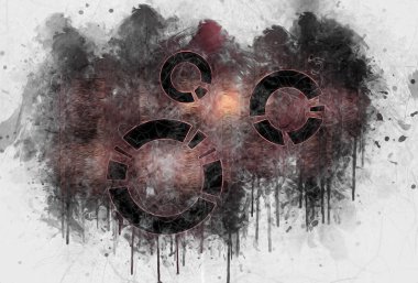 soyut renk tasarımı sanat illüstrasyonu