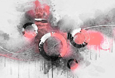 soyut renk tasarımı sanat illüstrasyonu