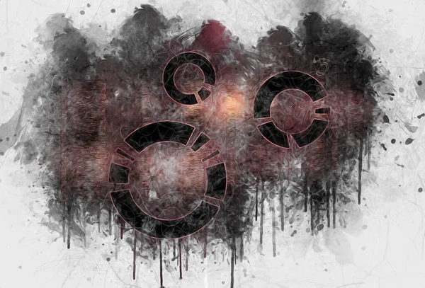 soyut renk tasarımı sanat illüstrasyonu