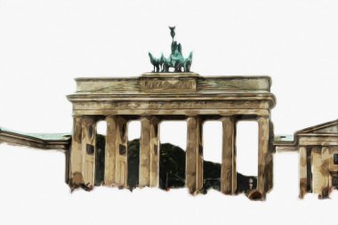 Berlin sanat eskizi çizimi eğlenceli tasarım antika retro