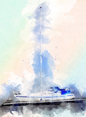 Askeri gemi, Atlantik Denizi 'nin engebeli çizimlerinden geçiyor.