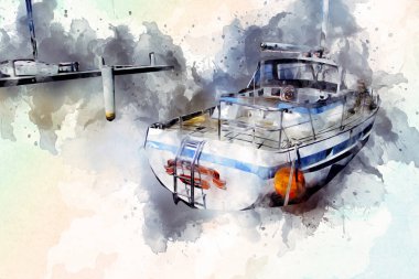 Askeri gemi, Atlantik Denizi 'nin engebeli çizimlerinden geçiyor.